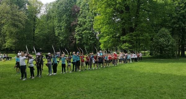 Szkolna Liga Robin Hooda w parku zamkowym
