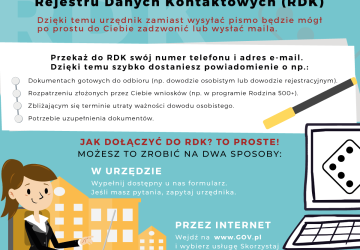 Skorzystaj z Rejestru Danych Kontaktowych (RDK)