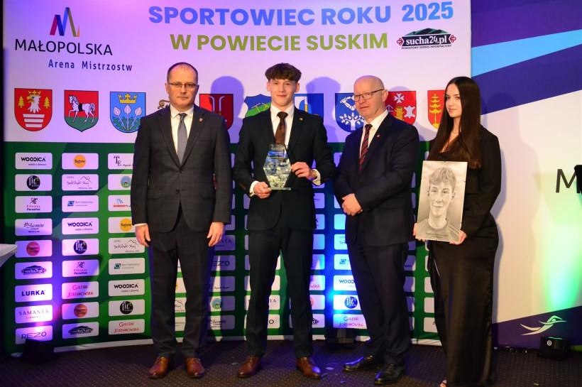 Jakub Sarlej Sportowcem Powiatu Suskiego 2025 roku