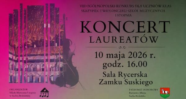 Młodzi artyści wystąpią na Zamku Suskim. Zapraszamy na Koncert Laureatów